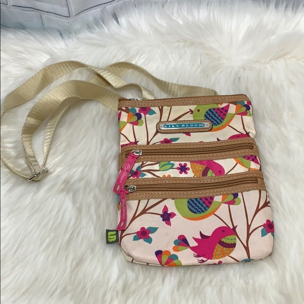 Lily Bloom Bird And Flower Crossbody Bag